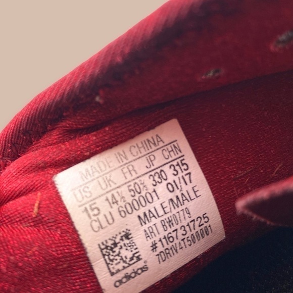 Adidas Gold & Red Mens Cleats Sz 15​ - Picture 3 of 5